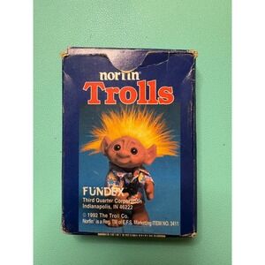Vintage 1992 Norfin Trolls Playing Cards Fundex Retro 90s Collectible Deck